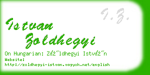 istvan zoldhegyi business card